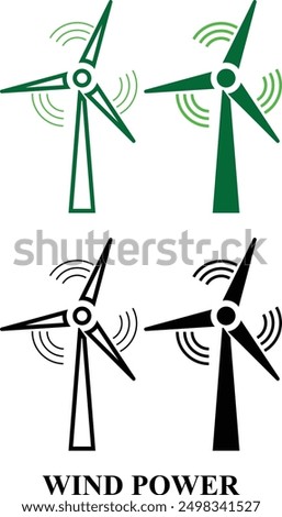 Eco Energy icon set. Environment, Eco friendly set of icon in fill and line style. Editable Colorful Nature icons set isolated on white background.