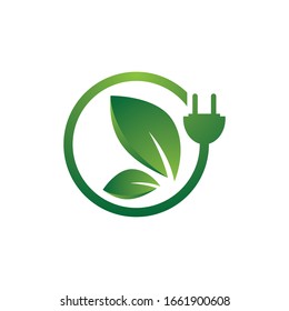 Eco energy icon symbol vector illustration