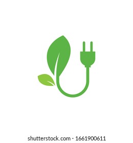 Eco energy icon symbol vector illustration