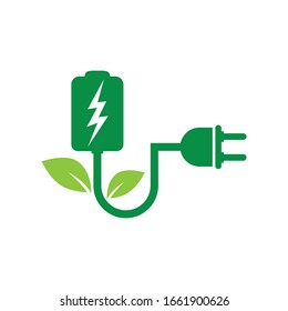 Eco energy icon symbol vector illustration
