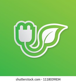 Eco energy icon vector design