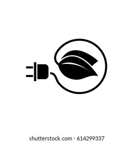 eco energy icon, vector illustration.