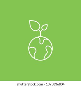 Eco energy,  icon - Vector. Simple element illustration from UI concept. Eco energy,  icon - Vector. Infographic concept vector illustration. on white background