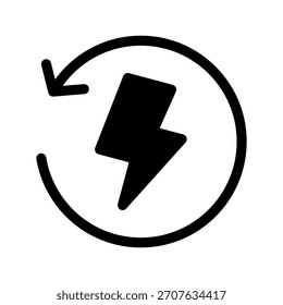 Eco Energy Icon Vector Symbol Design Illustration