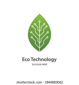 Eco energy illustration logo vector design