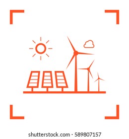 eco energy isolated minimal icon. info-graphic line vector icon for websites and mobile minimalistic flat design. 