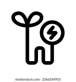 eco energy line icon. vector icon for your website, mobile, presentation, and logo design.