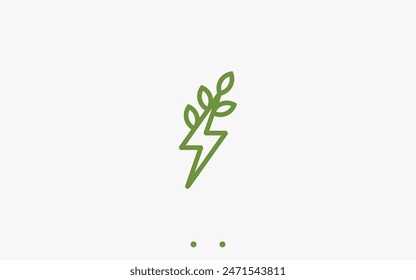 Eco Energy Logo Design Vektorgrafik Silhouette Illustration