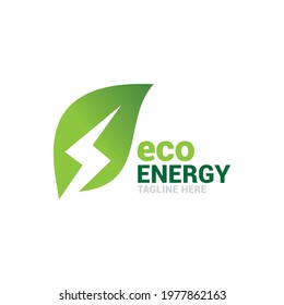 eco energy logo icon vector template.