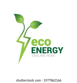 eco energy logo icon vector template.