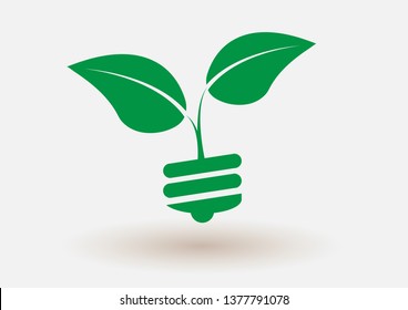 Eco energy logo template.