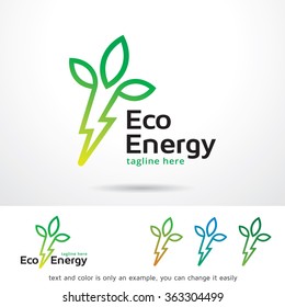 Eco Energy Logo Template Design Vector