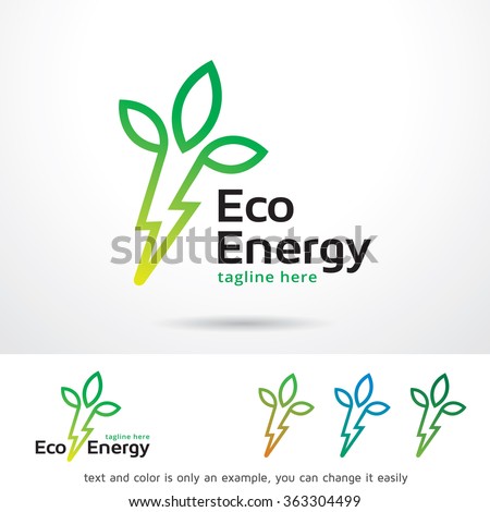 Eco Energy Logo Template Design Vector
