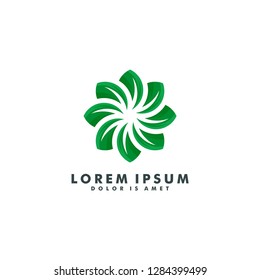 eco energy logo template vector illustration