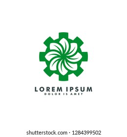 eco energy logo template vector illustration