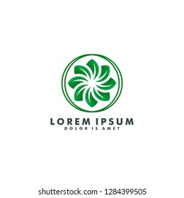 eco energy logo template vector illustration