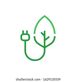 Eco energy logo template vector icon design
