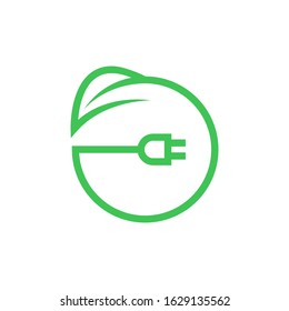 Eco energy logo template vector icon design