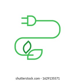Eco energy logo template vector icon design
