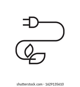 Eco energy logo template vector icon design