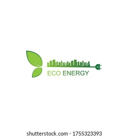 
Eco Energy Logo Vorlage Vektorsymbol-Design