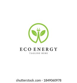 Eco energy logo template vector design