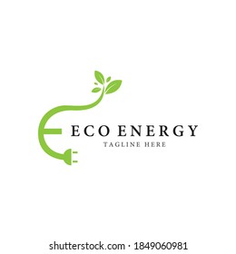 Eco energy logo template vector design