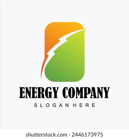 eco energy modern logo design template