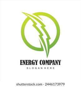 eco energy modern logo design template