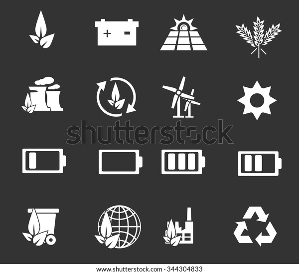 eco energy symbol for web
icons