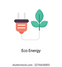 Eco Energy Vector Flat Icons. Simple stock illustration stock
