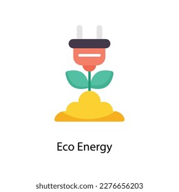Eco Energy Vector Flat Icons. Simple stock illustration stock