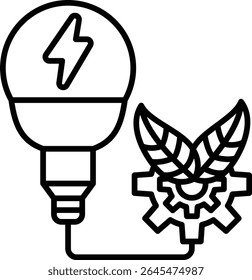 Eco energy vector icon. Can be used for printing, mobile and web applications.