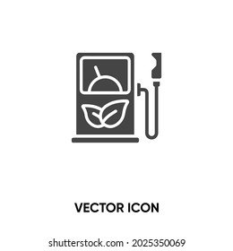 Icono del vector de energía ecológica. Ilustración vectorial plana moderna y simple para sitio web o aplicación móvil.Eco energy o el símbolo de la estación de energía eléctrica, ilustración del logotipo. Gráficos vectoriales perfectos para píxeles	