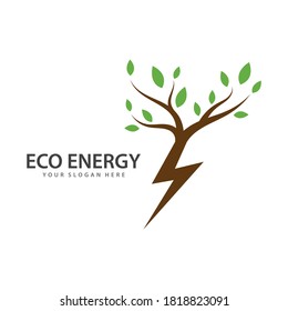 Eco energy vector illustration logo template
