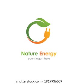 Eco energy vector illustration logo template