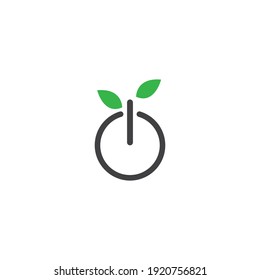 Eco energy vector illustration logo template