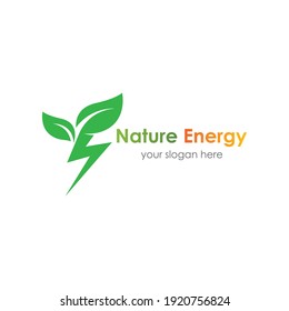 Eco energy vector illustration logo template