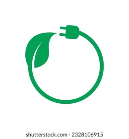 Eco energy vector illustration logo template