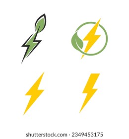 Eco energy vector illustration logo template