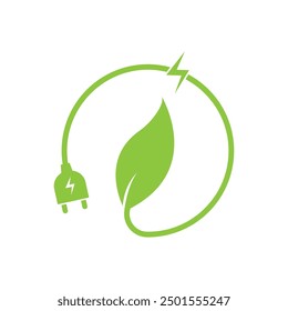 Eco Energy Vektor Illustration Logo Vorlage