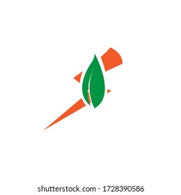 Eco Energy Vector Logo with leaf symbol.