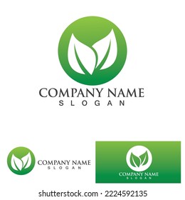 Eco Energy Vector Logo mit Blattsymbol. Grüne Farbe mit Blitz- oder Donner-Grafik. Natur und Strom sind erneuerbar. Dieses Logo eignet sich für Technologie, Recycling, Bio.