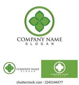 Eco Energy Vector Logo with leaf symbol. Green color with flash or thunder graphic. Nature and electricity renewable. This logo is suitable for technology, recycle, organic.