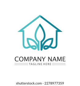 Eco Energy Vector Logo with leaf symbol. Green color with flash or thunder graphic. Nature and electricity renewable. This logo is suitable for technology, recycle, organic.