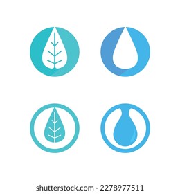 Eco Energy Vector Logo with leaf symbol. Green color with flash or thunder graphic. Nature and electricity renewable. This logo is suitable for technology, recycle, organic.