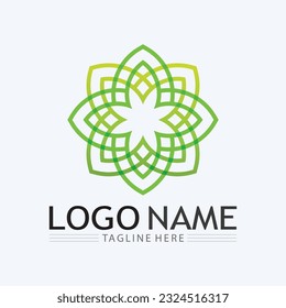 Logotipo del vector de energía ecológica con símbolo de hoja. Color verde con flash o imagen de trueno. Naturaleza y electricidad renovables. Este logotipo es adecuado para la tecnología, el reciclaje, el orgánico.