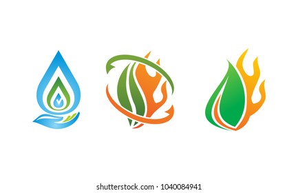 Eco Energy Vector Template Set