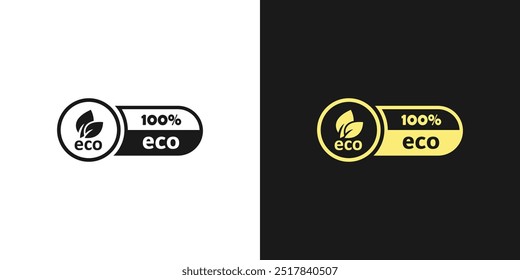 Eco. Environment. Ecology. Sustainable sign, logo, icon. Green earth with a leaf. Vector