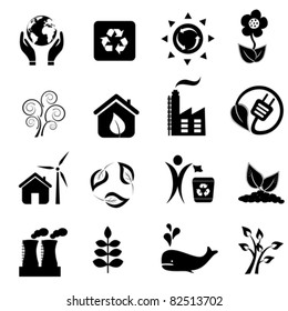 Eco And Environment Icon Set